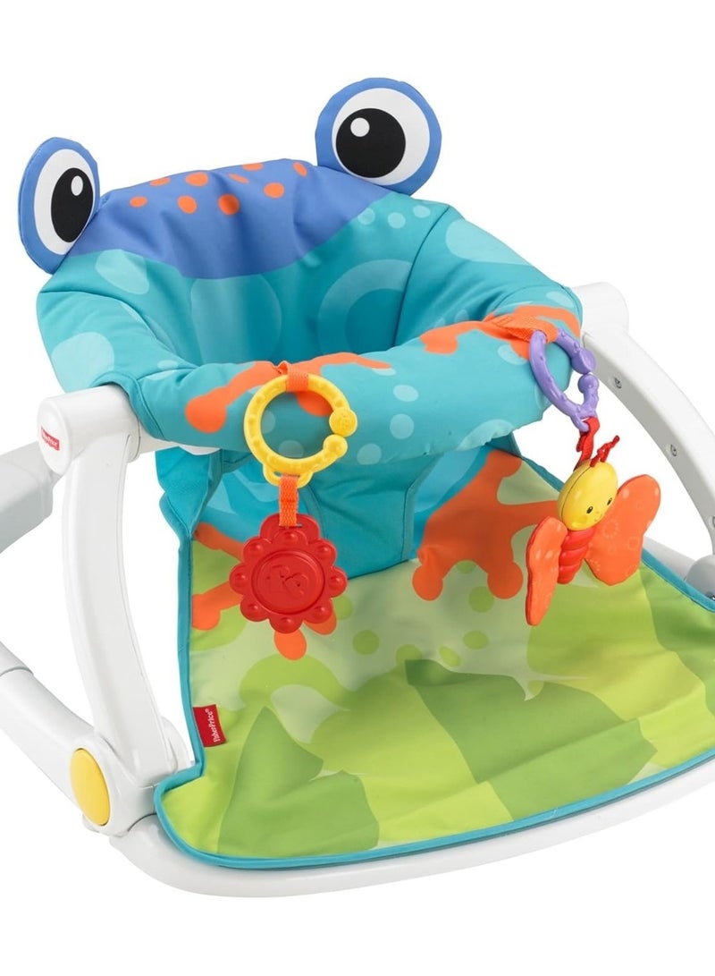 Frog Themed Baby Play Sit-Me-Up Floor Seat Suitable For 0M And Above - Multicolour