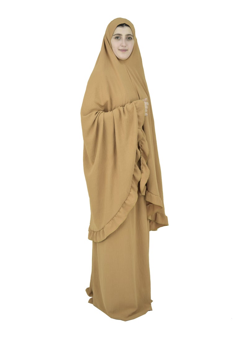 Two Piece Islamic prayer dress for women plus size