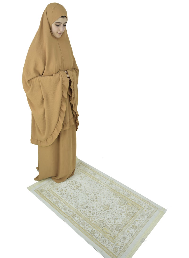 Two Piece Islamic prayer dress for women plus size