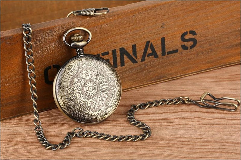 Retro Style I Love You SON Quartz Pocket Watch