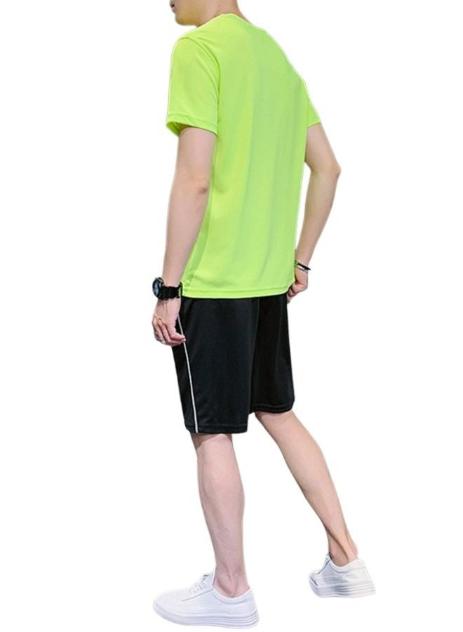 Men's Short and T-shirt Tracksuit Sports Suit Activewear Set