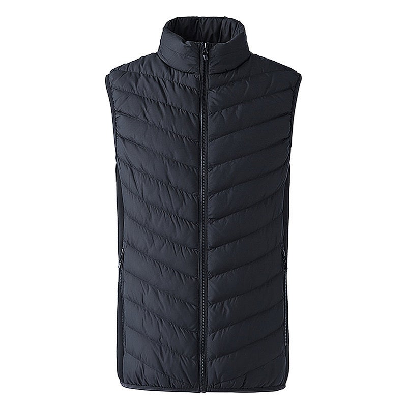 Electric Heated Padded Thermal Vest Black