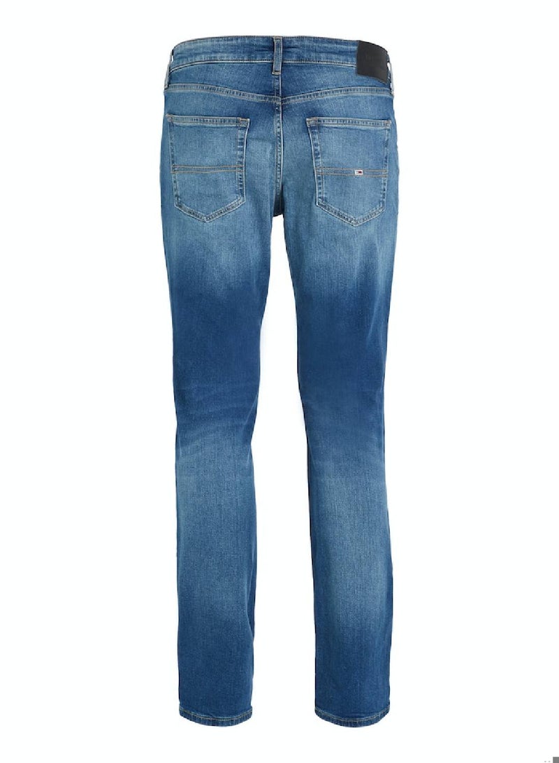 Men's Scanton Slim Fit Faded Jeans, Blue