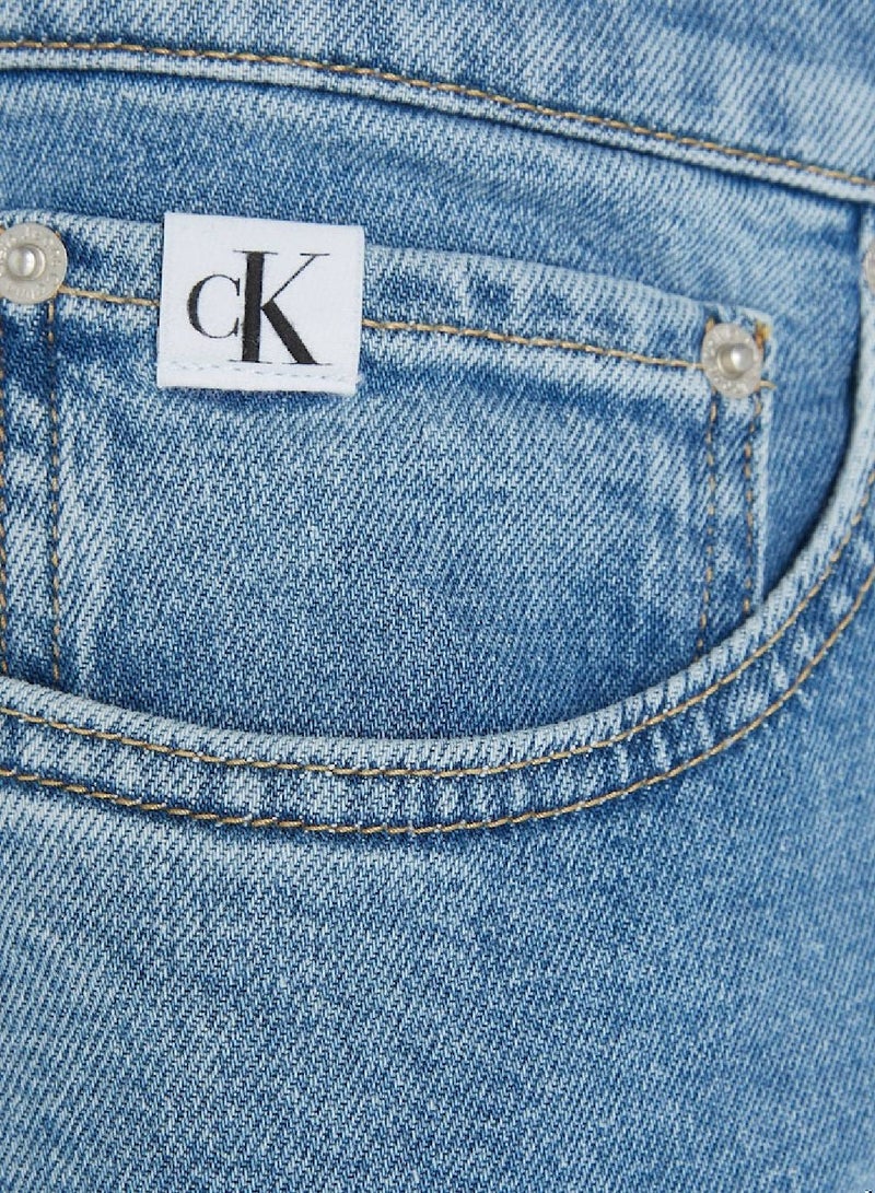 Calvin Klein Jeans Men's Jeans - Slim Taper - Casual Bottoms - Cotton , Blue