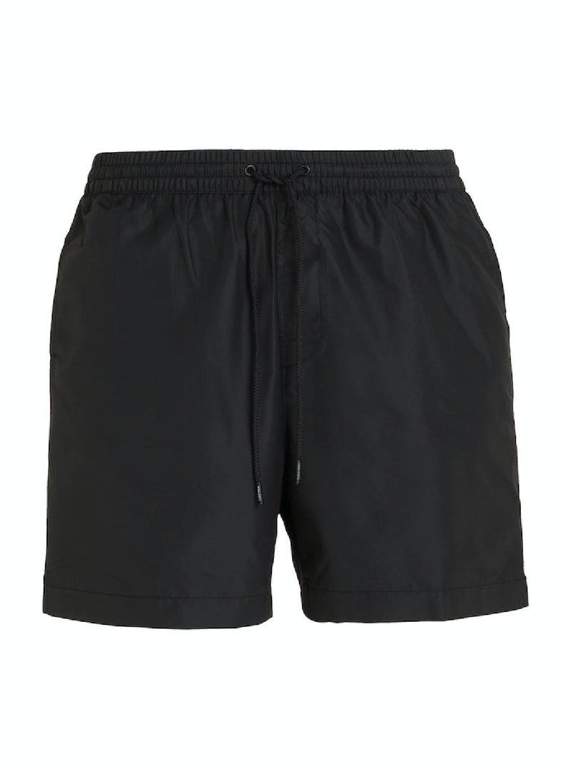 Calvin Klein Men's Swim Shorts - Medium Drawstring - Swimwear - Polyester , Black