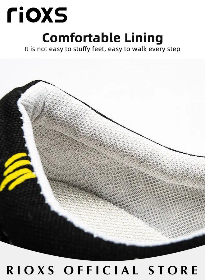 Men's Casual Canvas Low Top Sneakers, High-quality Lace Up Lightweight Breathable Shoes, Fashionable Comfortable Flat Shoes with Non-slip Sole, Sporty Outdoor Trainers, Suitable for Various Activities