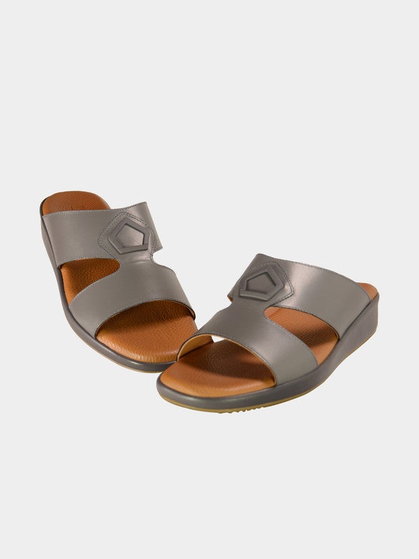 Stylish Slip-On Casual Sandals Grey