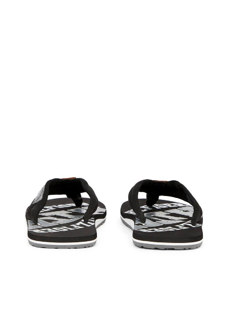 Men's Beach Sandals Flip Flops, Black