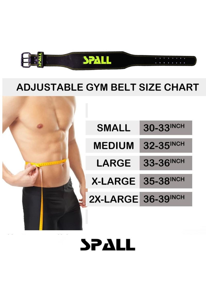 Weight Lifting Leather Belt Adjustable 6 Inch Home Body Waist Strength Training Squat Gym Exercise Workout Fitness Weight Lifting Equipment