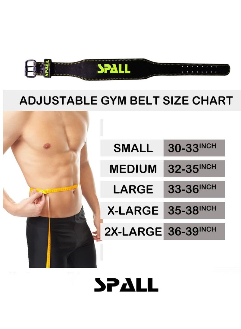 Weight Lifting Leather Belt Adjustable 6 Inch Home Body Waist Strength Training Squat Gym Exercise Workout Fitness Weight Lifting Equipment