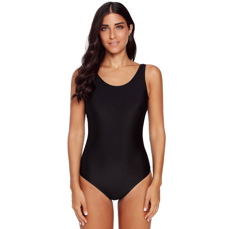 Women One Piece Swimsuit with Detachable Padded Cups X Back Swimming Suit 25.0x20.0x4.0cm