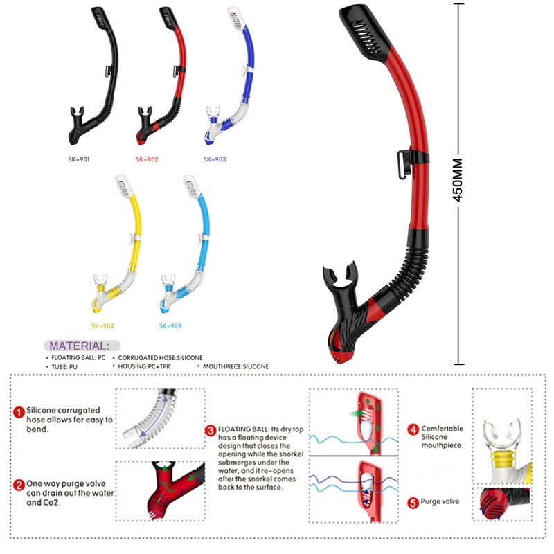 Snorkeling Goggles With Mask 45.0x16.0x1.0cm