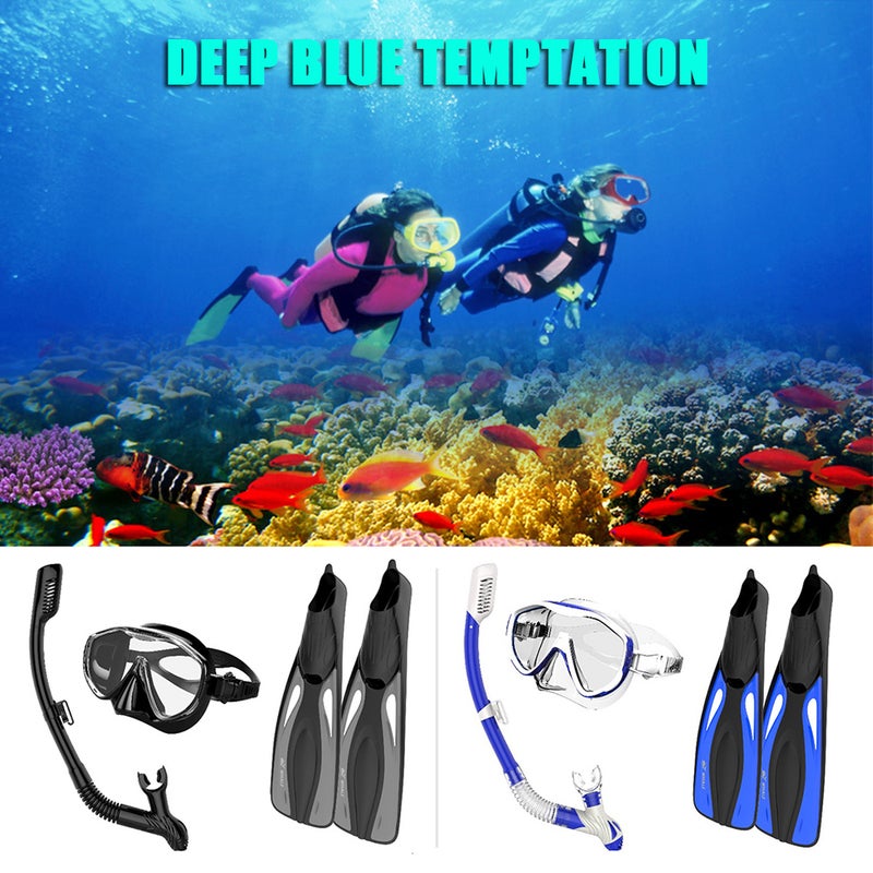 Snorkel Goggles With Pair Of Swimming Fins 70.0x27.8x0.1cm