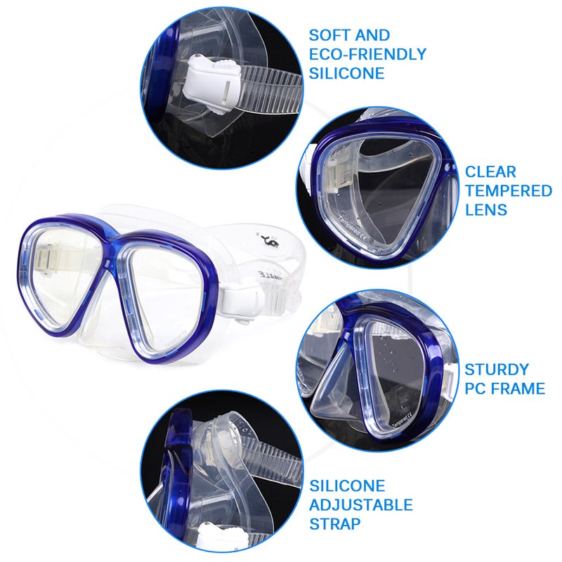 Snorkel Goggles With Pair Of Swimming Fins 70.0x27.8x0.1cm