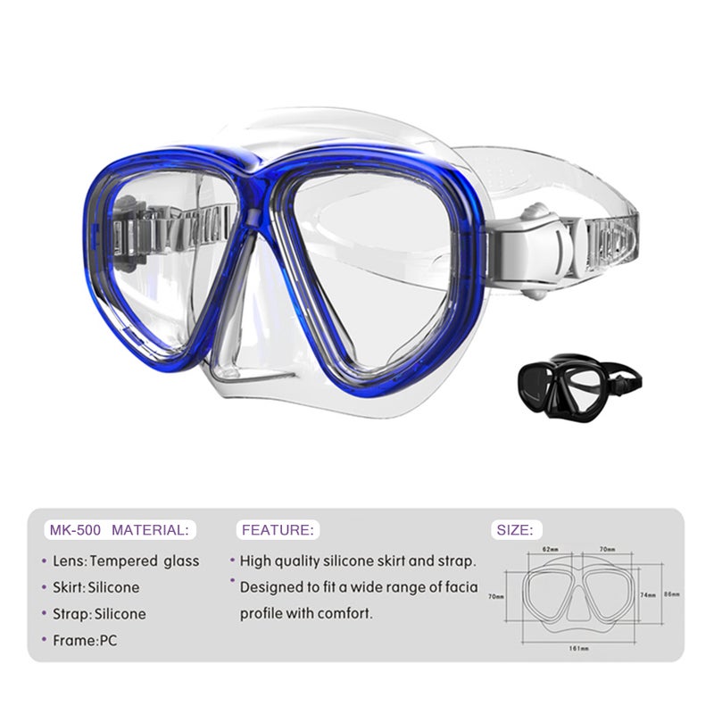 Snorkel Goggles With Pair Of Swimming Fins 70.0x27.8x0.1cm