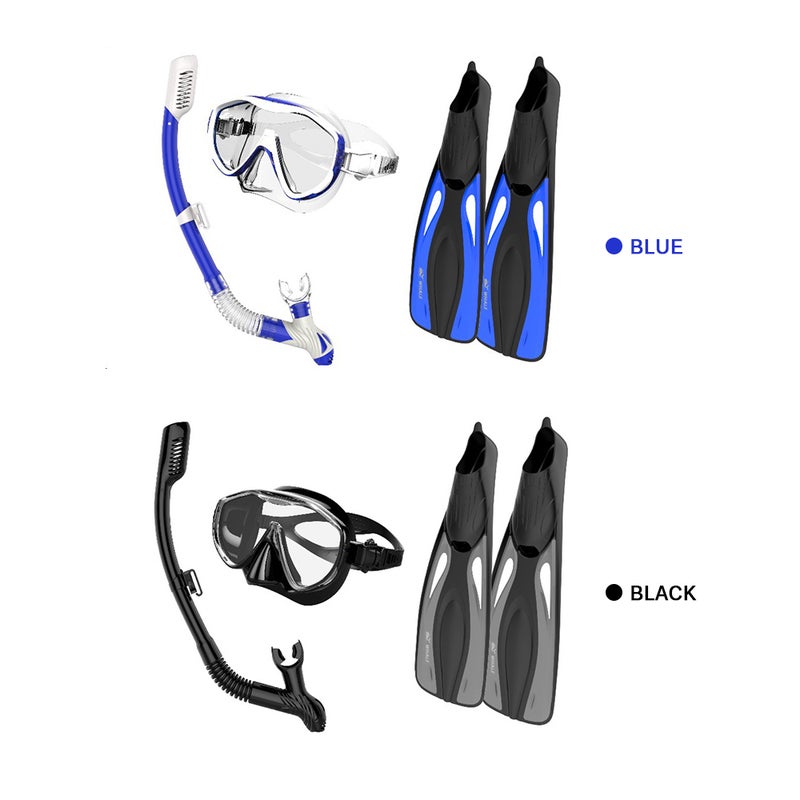 Snorkel Goggles With Pair Of Swimming Fins 70.0x27.8x0.1cm