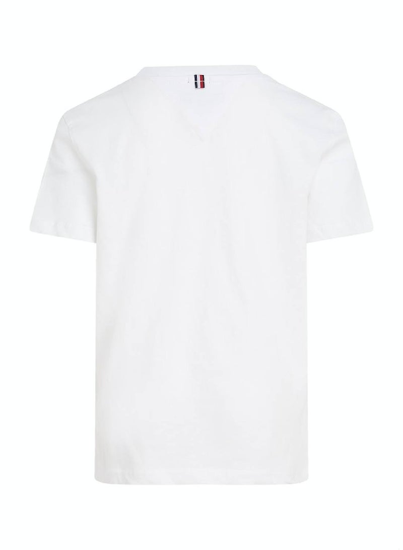 Boys' Essential Organic Cotton T-Shirt, White