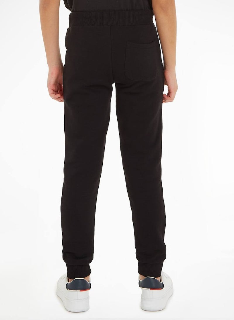 Calvin Klein Jeans Kids, Boys' Sweatpants - Sportswear - Cotton , Black