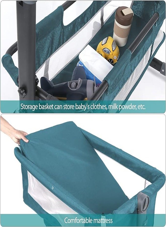 Multifunctional adjustable portable folding baby bed bedside baby bed toddler cradle with mosquito net