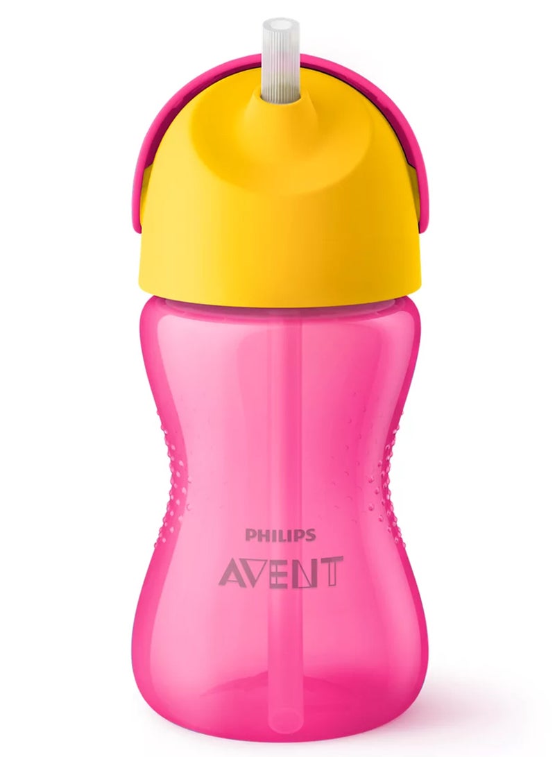 Sippy Cup For Toddlers And Babies, 300Ml/10Oz, Bpa Free (Model Scf798/02) - Pink And Orange