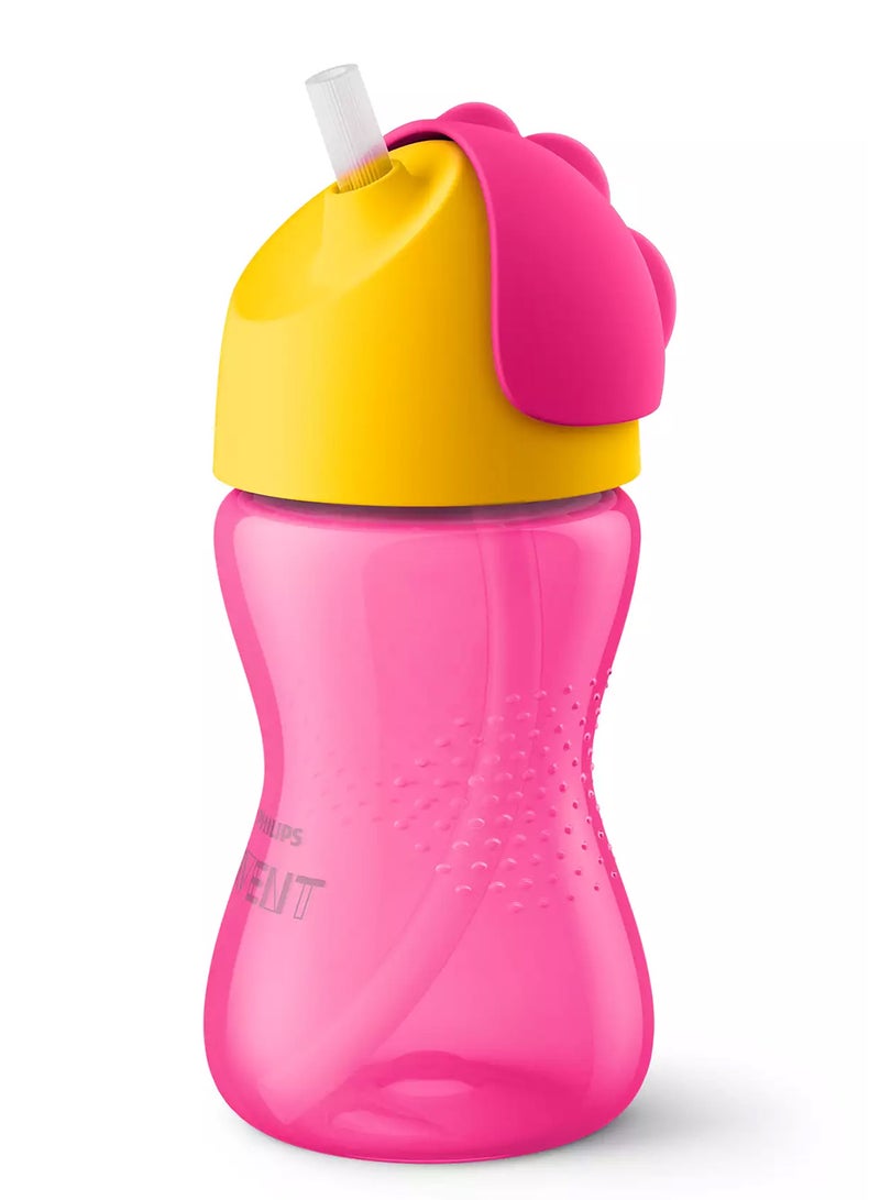 Sippy Cup For Toddlers And Babies, 300Ml/10Oz, Bpa Free (Model Scf798/02) - Pink And Orange