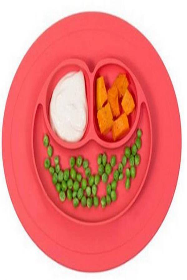 Silicone Feeding Food Plate Tray Dishes Food Holder