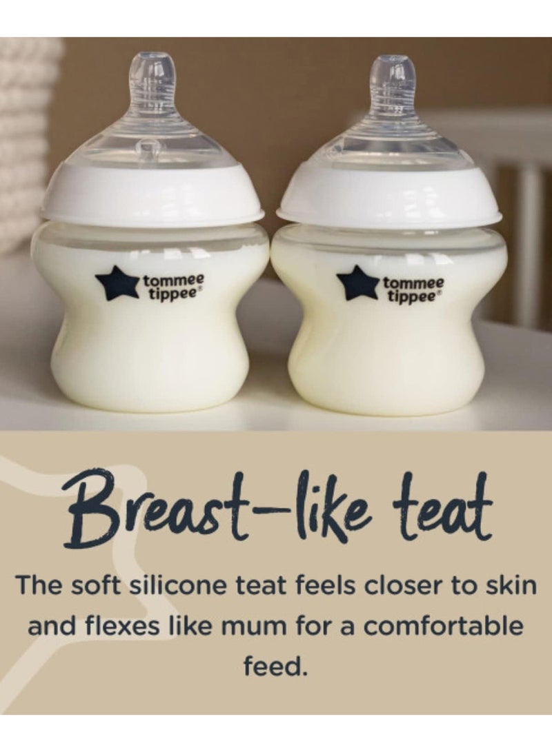 Pack Of 2 Baby Closer To Nature Feeding Bottle 340 ML - White