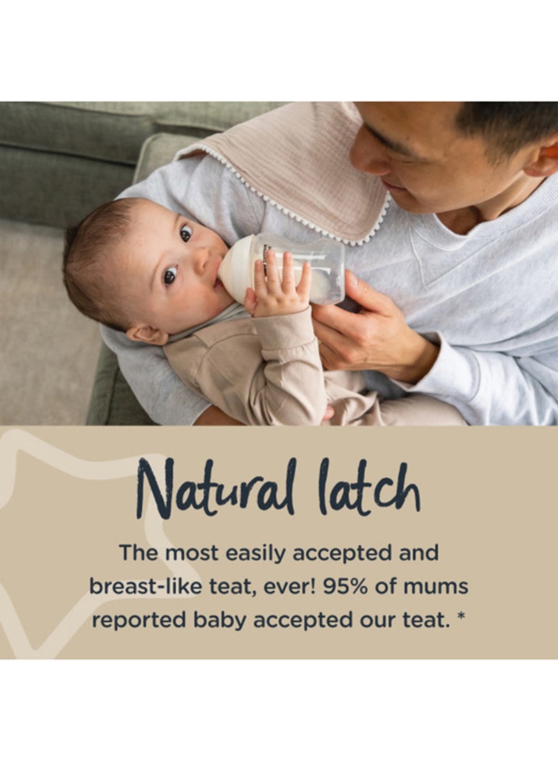 Pack Of 2 Baby Closer To Nature Feeding Bottle 340 ML - White