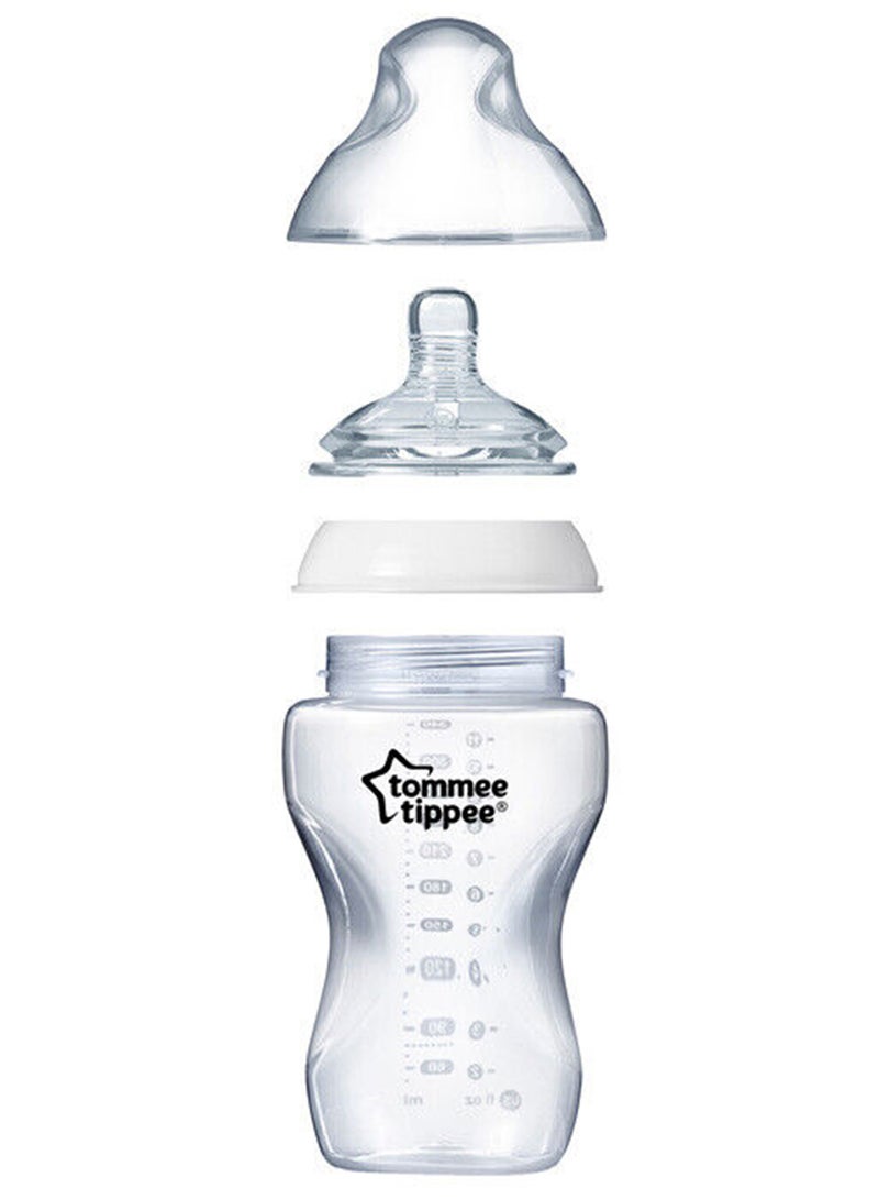 Pack Of 2 Baby Closer To Nature Feeding Bottle 340 ML - White