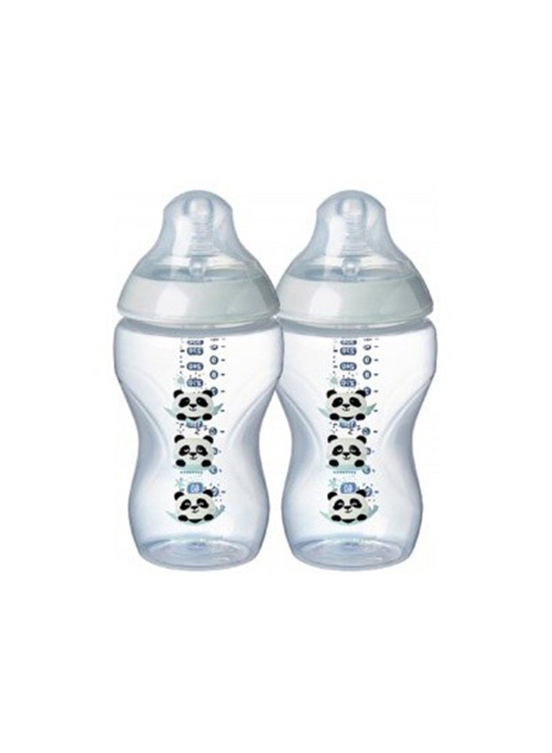 Pack Of 2 Baby Closer To Nature Feeding Bottle 340 ML - White