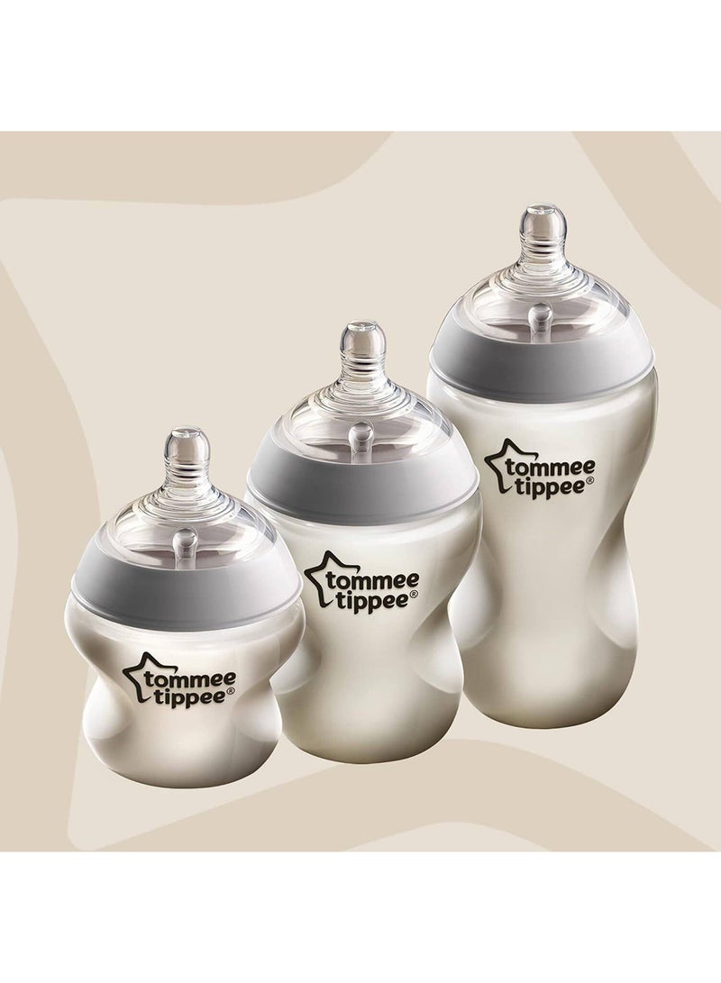 Pack Of 2 Baby Closer To Nature Feeding Bottle 340 ML - White