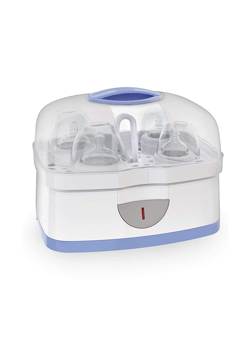 2-In-1 Sterilnatural Steam Sterilizer 24-hour Protection With Adjustable Size Bpa Free - Clear/White