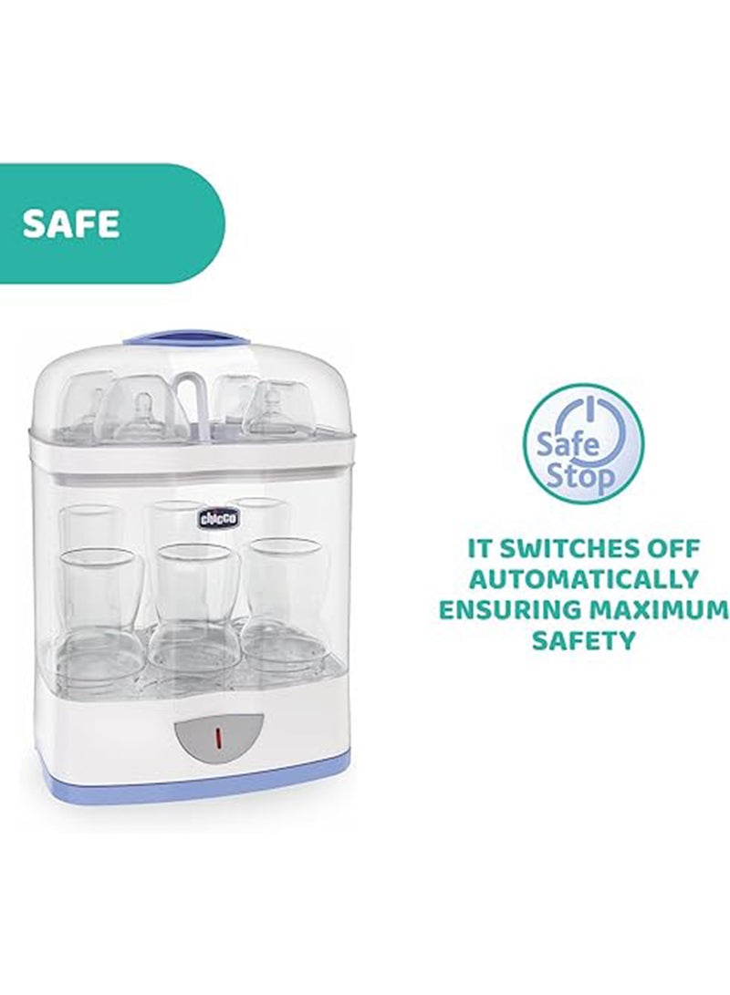 2-In-1 Sterilnatural Steam Sterilizer 24-hour Protection With Adjustable Size Bpa Free - Clear/White