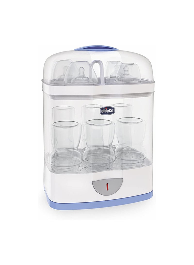 2-In-1 Sterilnatural Steam Sterilizer 24-hour Protection With Adjustable Size Bpa Free - Clear/White