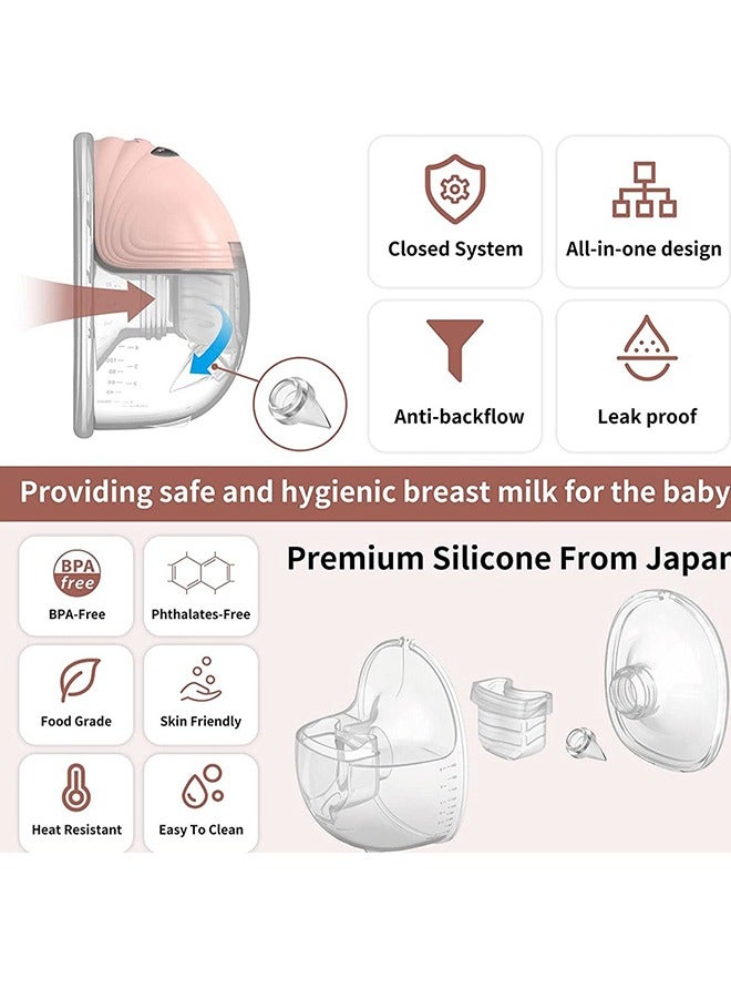 Wearable Electric Double Breast Pump With 3 Modes And 12 Levels