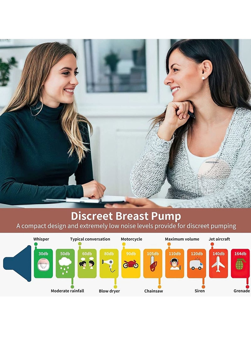 Portable Hands-Free Wearable Electric Breast Pump, Painless Breastfeeding With 3 Mode And 12 Levels And Leak-Proof