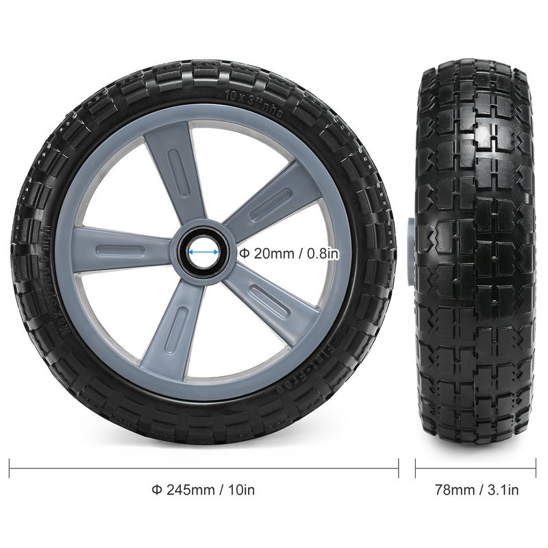 10-Inch Puncture-Proof Kayak Trolley Tire 24.0x24.0x8.0cm