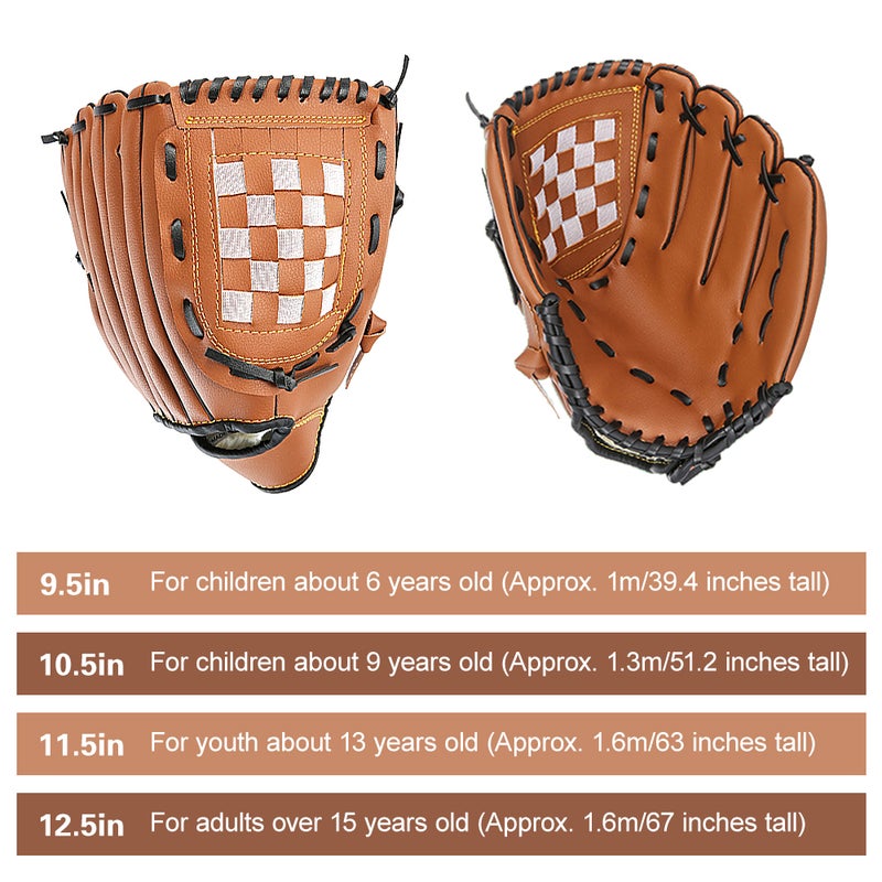 Thicken Infielder Baseball Glove 24.0x22.0x6.0cm