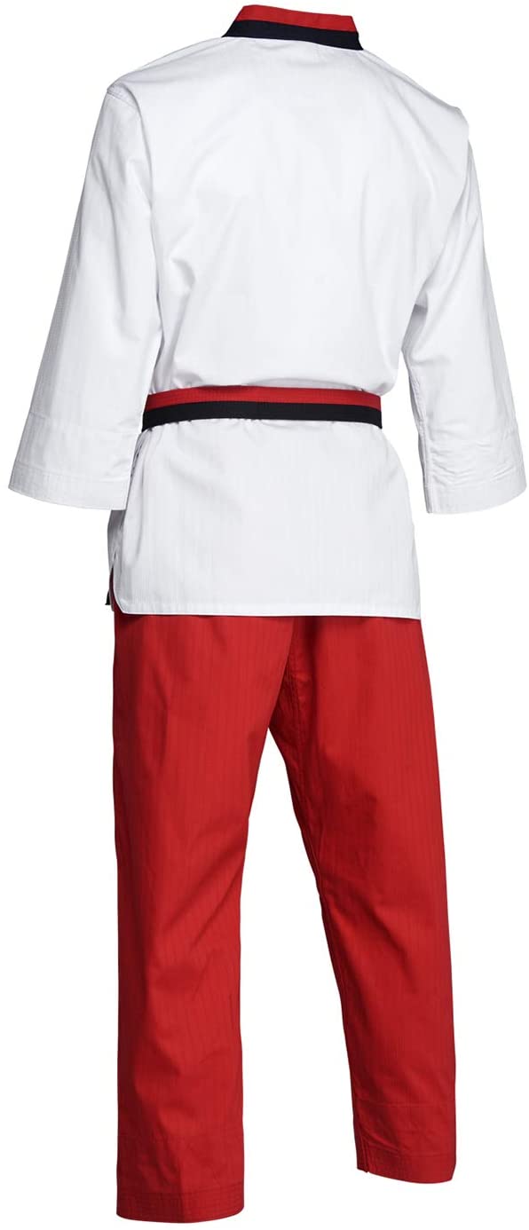 Taekwondo Poomsae Youth Female Uniform - White/Red