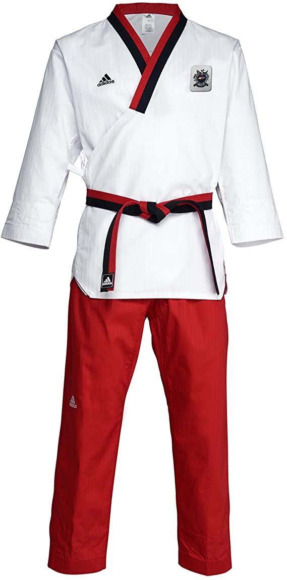 Taekwondo Poomsae Youth Female Uniform - White/Red