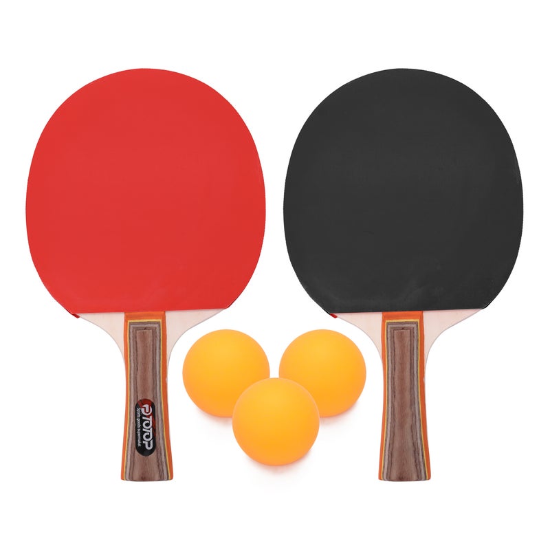 4-Piece Table Tennis Racket And Balls Set 30.0x20.0x5.0cm