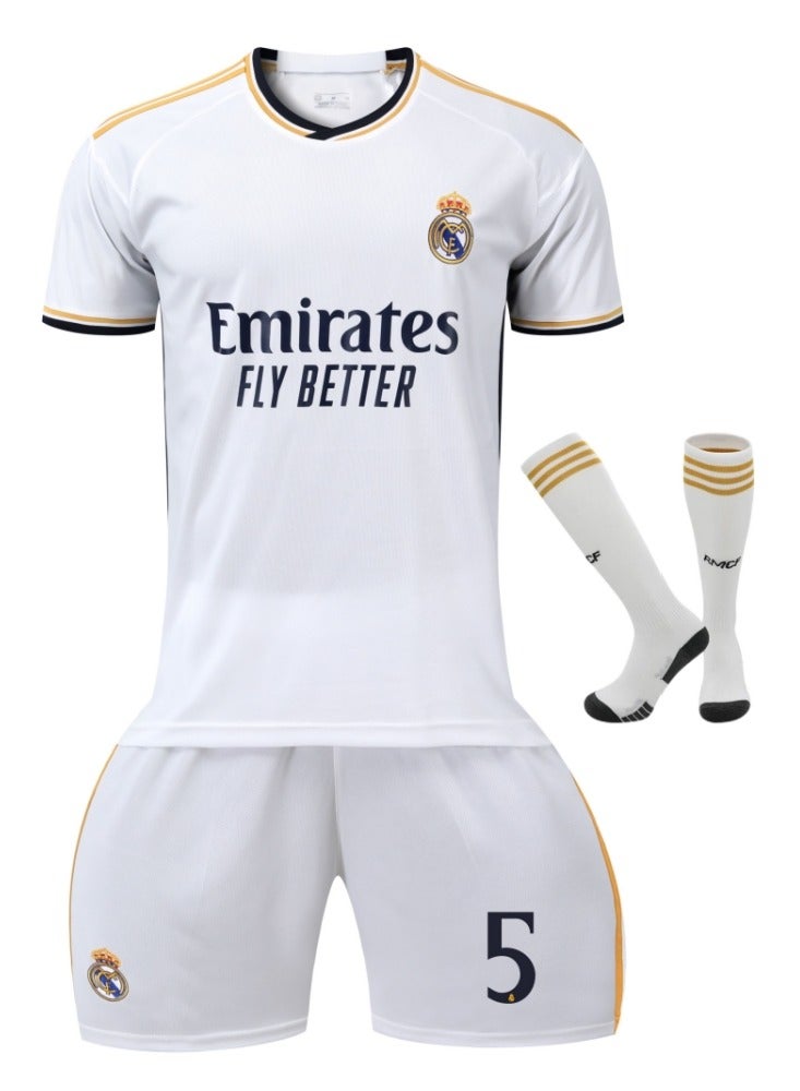 Children's football jersey youth real madrid football sportswear suit