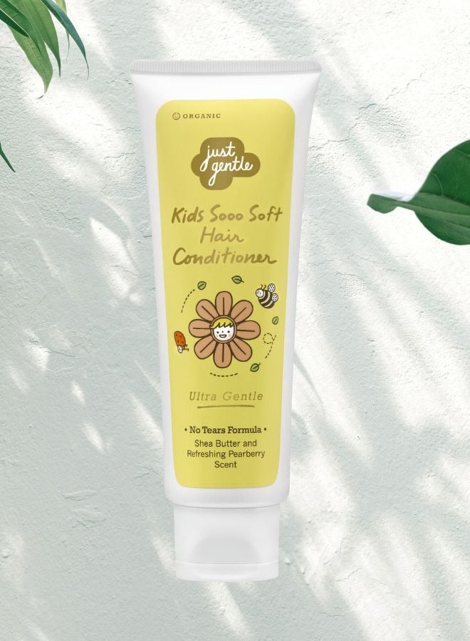 Kids Organic Conditioner - 90% Natural Ingredients, Hydrating Shea Butter, Frizz-Free, Smooth & Silky Hair, 190ml