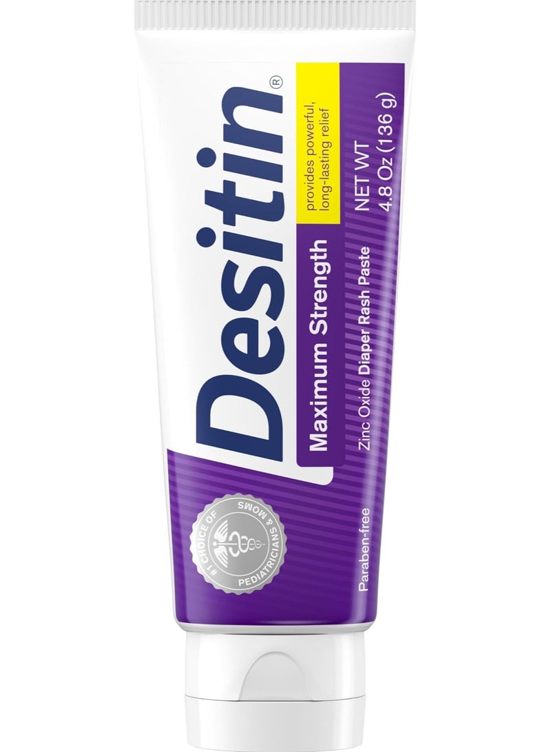 Desitin Maximum Strength Diaper Rash with Zinc Oxide 4.8 oz.