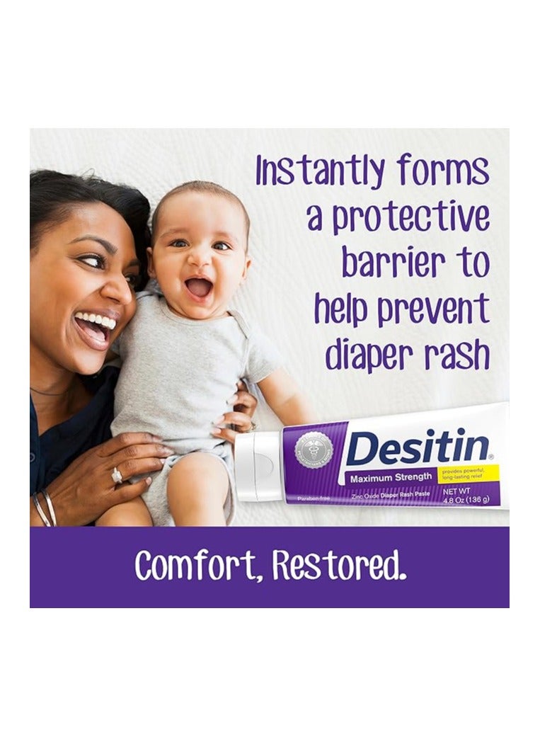 Desitin Maximum Strength Diaper Rash with Zinc Oxide 4.8 oz.