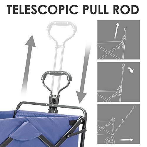 Heavy Duty Foldable Trolley Blue