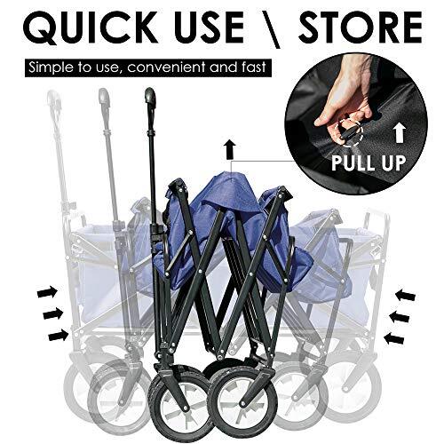 Heavy Duty Foldable Trolley Blue