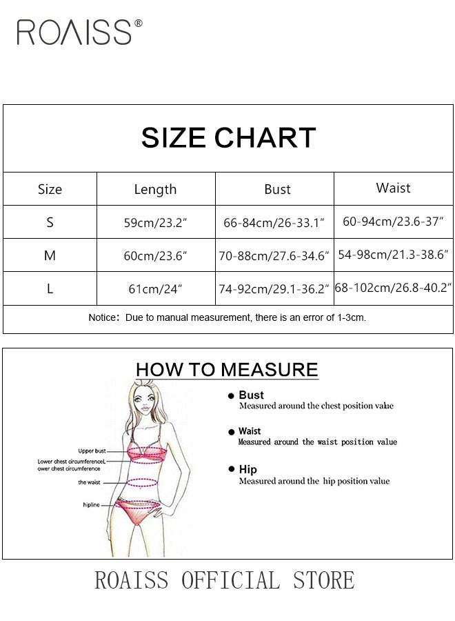 Mesh Yarn Corset Lingerie Set for Women Fancy See Through Straps Splicing Tie up Underwear Suit with Garters Tighten Waist Belt for Ladies Girls Breathable and Skin Friendly Slim Fit Bodysuit