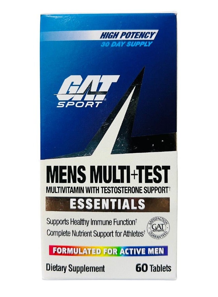 GAT Mens Multi + Test 30 Servings 60 Tablets