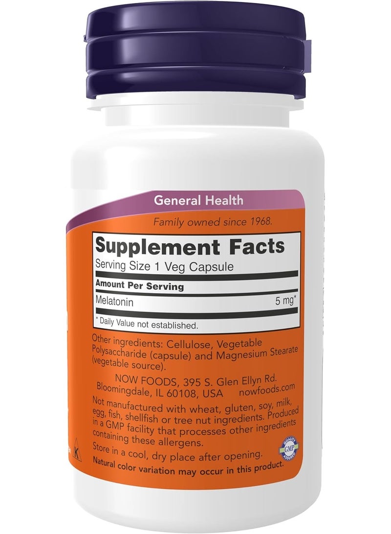 Melatonin 5mg, Healthy Sleep Cycle - 60 Veg Capsules